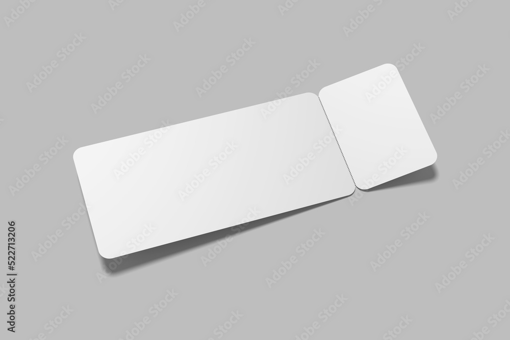 Blank Ticket Mockup Blank Ticket Mockup