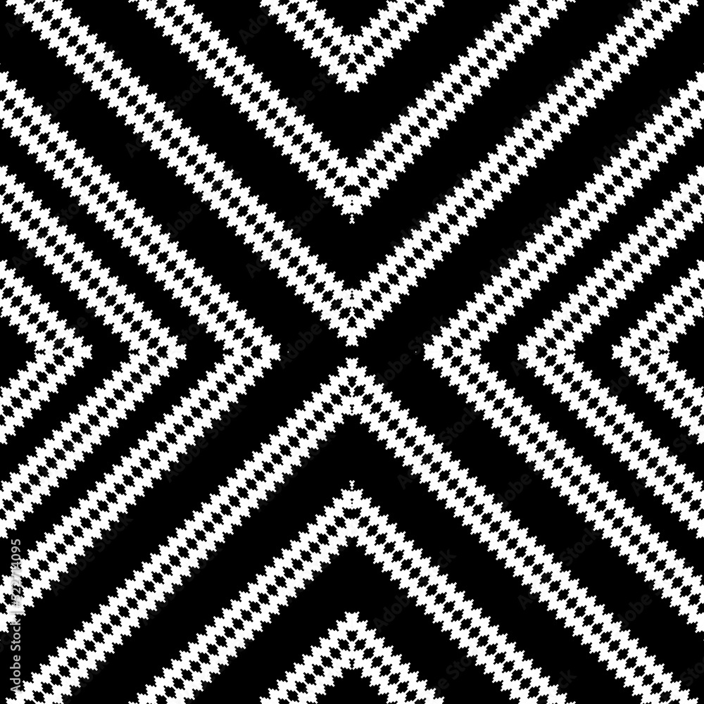 Seamless Zig Zag Motifs Pattern. Contemporary Decoration for Interior, Exterior, Carpet, Textile, Garment, Cloth, Silk, Tile, Plastic, Paper, Wrapping, Wallpaper, Background, Ect. Vector Seamless Zig Zag Motifs Pattern. Contemporary Decoration for Interior, Exterior, Carpet, Textile, Garment, Cloth, Silk, Tile, Plastic, Paper, Wrapping, Wallpaper, Background, Ect. Vector