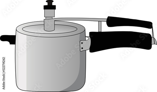 Isolated Pressure Cooker Vector Illustration Graphic