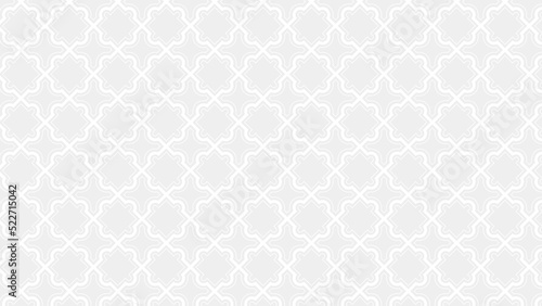 グレーのアラベスク風タイル模様　16：9