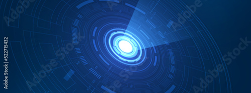 Abstract overlap circle digital background