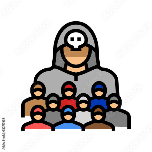 sect religious color icon vector. sect religious sign. isolated symbol illustration