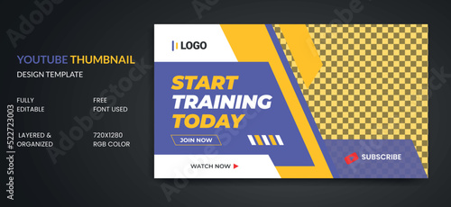Youtube thumbnail and web banner template