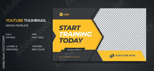 Youtube thumbnail and web banner template