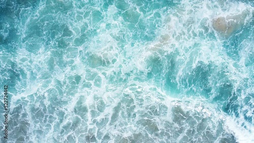 ProRes HQ Video Nature beach and surface Aerial view Top-down view 