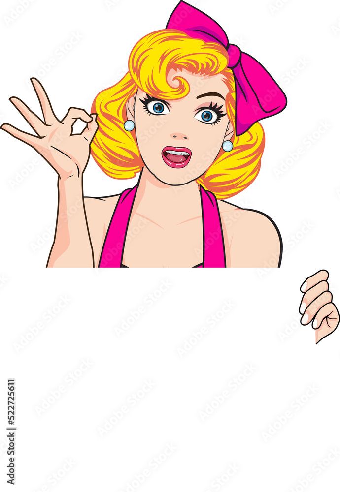 pop art woman cartoon ,various gesture woman in Pop Art Comic Style pop art woman cartoon ,various gesture woman in Pop Art Comic Style