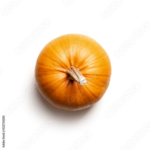Fotografie Orange pumpkin isolated on white background