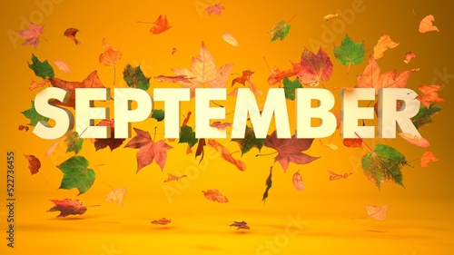 September Herbstlaub