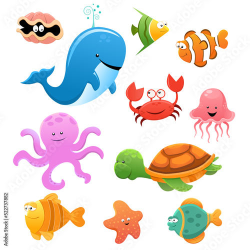 Cute Sea Animal Set