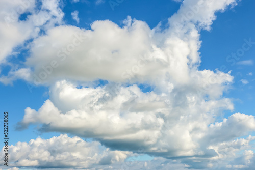 Cloudy blue sky in sunny day