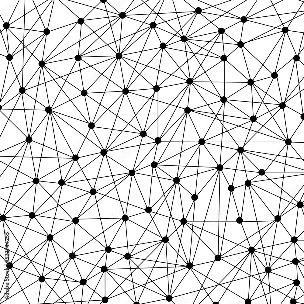 Obraz premium Line and dot pattern background. Communication concept.