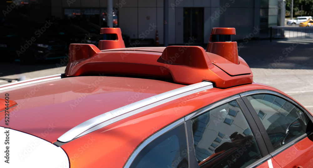 lidar-sensors-and-camera-on-roof-of-self-driving-car-self-driving-car