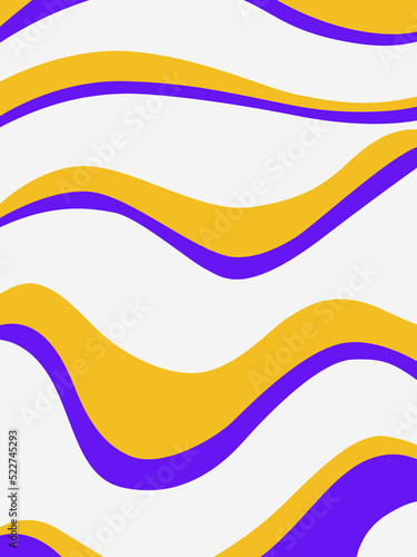 Abstract geometric background with curved stripes. Vector illustration with distorted shapes. Bright modern print. Template for a postcard, poster, cover.