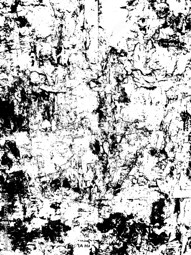 Fototapeta premium Grunge vector background. Urban old peeled wall.