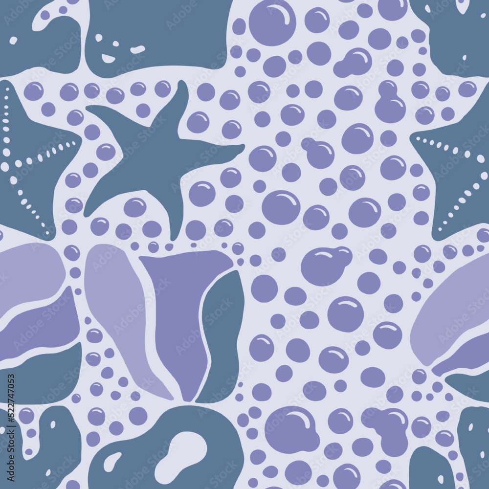 Surface pattern, vector illustration in simple flat style, .natural freehand textures