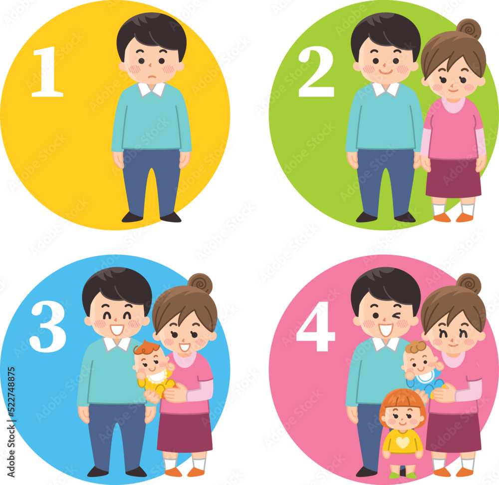 家族が増える幸せ　結婚　出産　育児