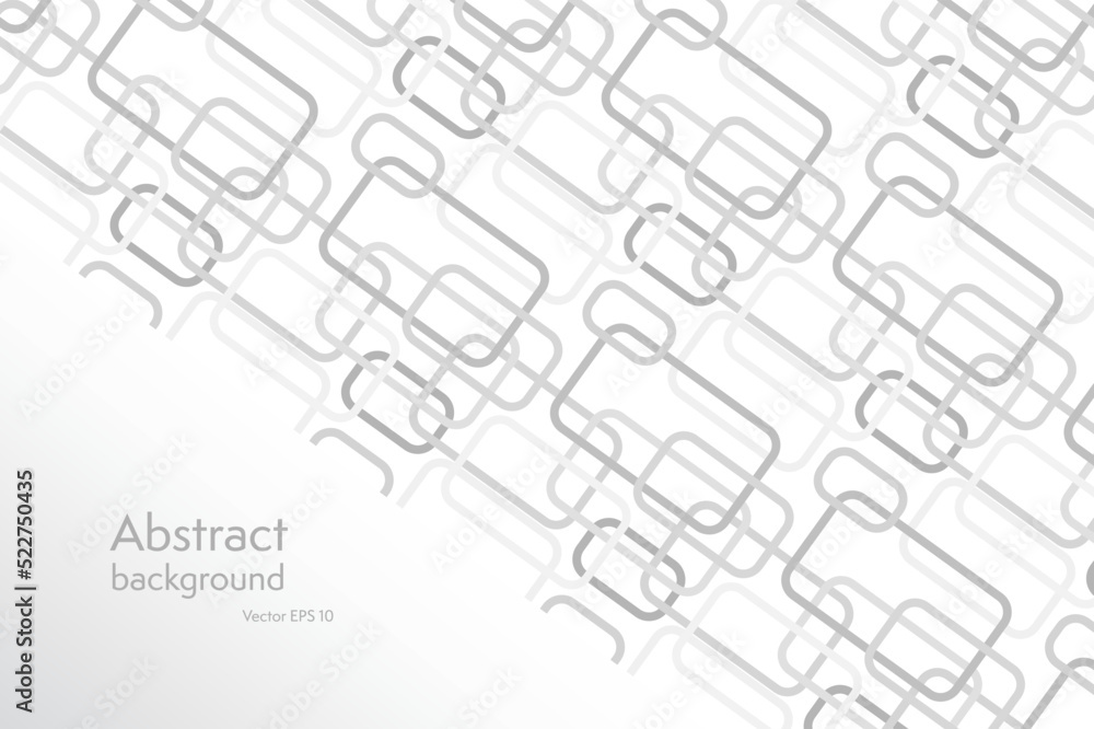 Obraz premium Abstract composition business background for document design, light geometric vector illustration white gray pale background