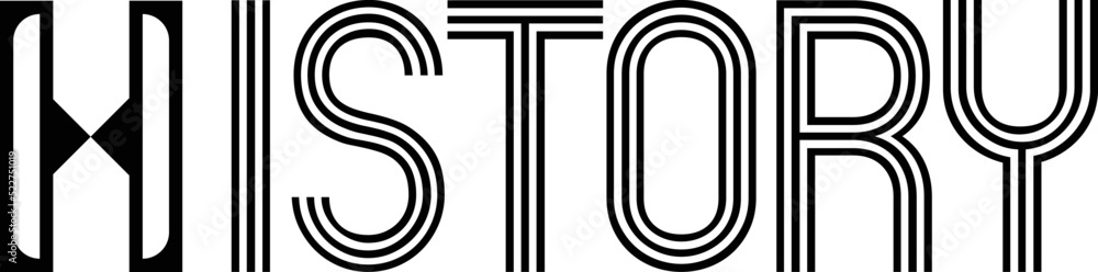 History, a new logo for your design! Stock Vector | Adobe Stock