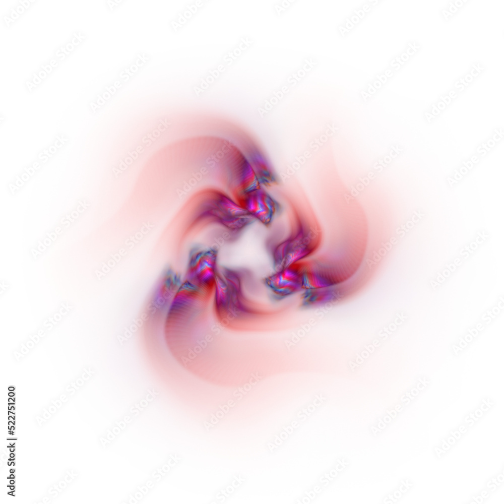 Abstract colorful red energy vortex element