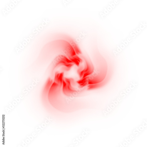Abstract red energy vortex element