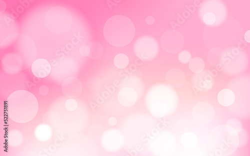 Gentle and Cute bokeh soft light abstract background, Vector eps 10 illustration bokeh particles, Background decoration 