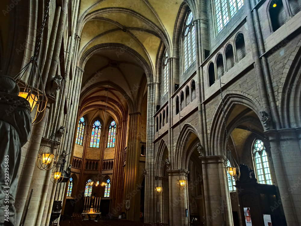 Dijon, August 2022 - Visit the beautiful city of Dijon through its various religious monuments