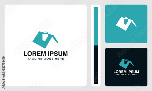 creative house roof logo vector