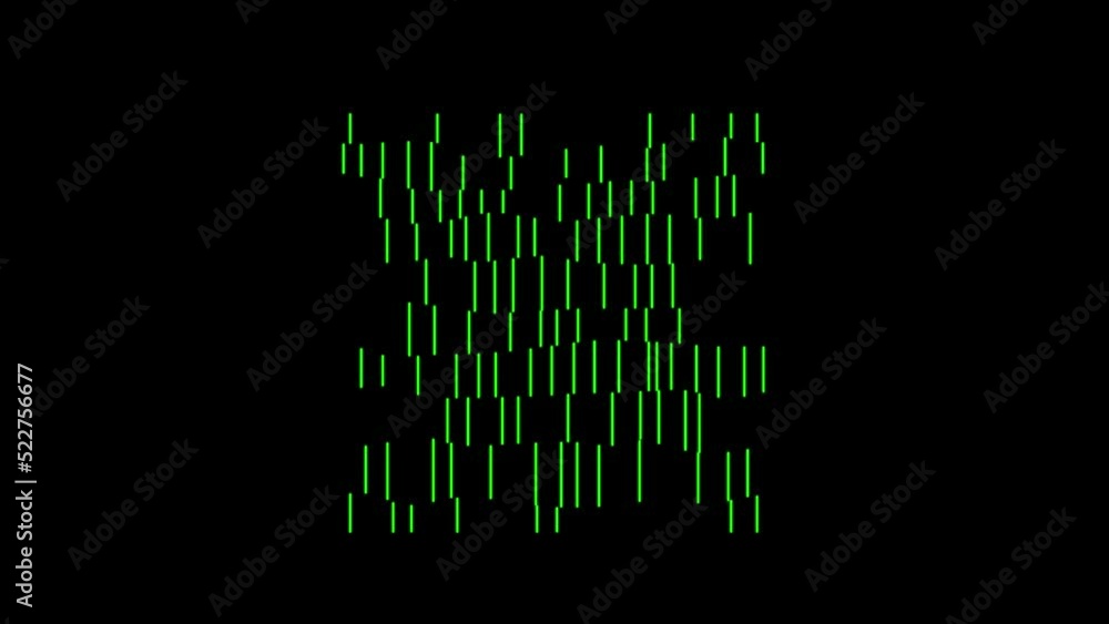 Glowing neon line composition animation. Glowing neon line composition animation.