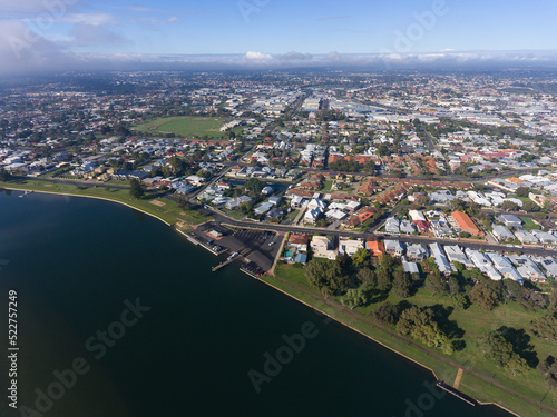 aerial view over East Bunbury from the inlet photo