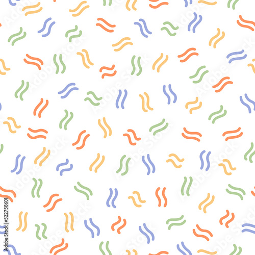 Seamless pattern with colorful tiny couple lines