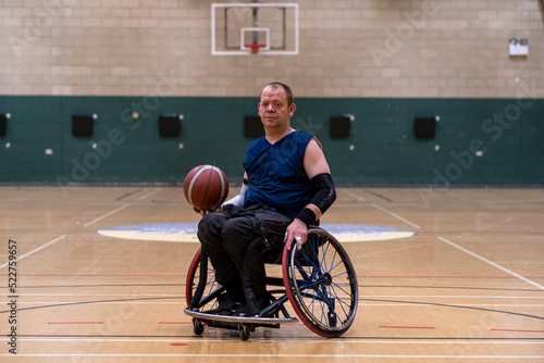 Portrait of male basketball player in wheelchair © Cultura Creative