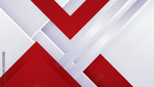 Red and white abstract background