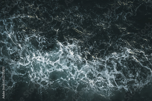 Teal Blue ocean Sea foam Waves patterns