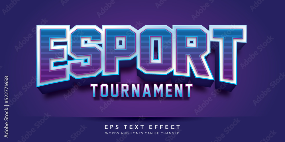 sport 3d editable text effect