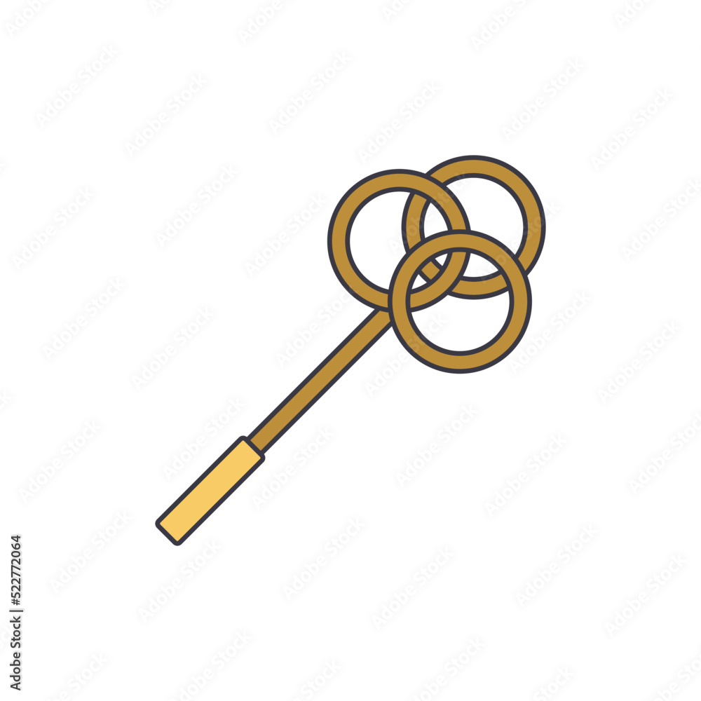Obraz premium Beater carpet icon in color, isolated on white background