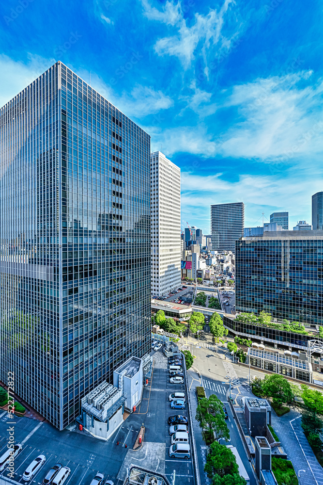 Fototapeta premium 大阪駅前 高層ビル【大阪 風景】