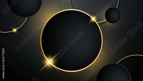 Black gold background