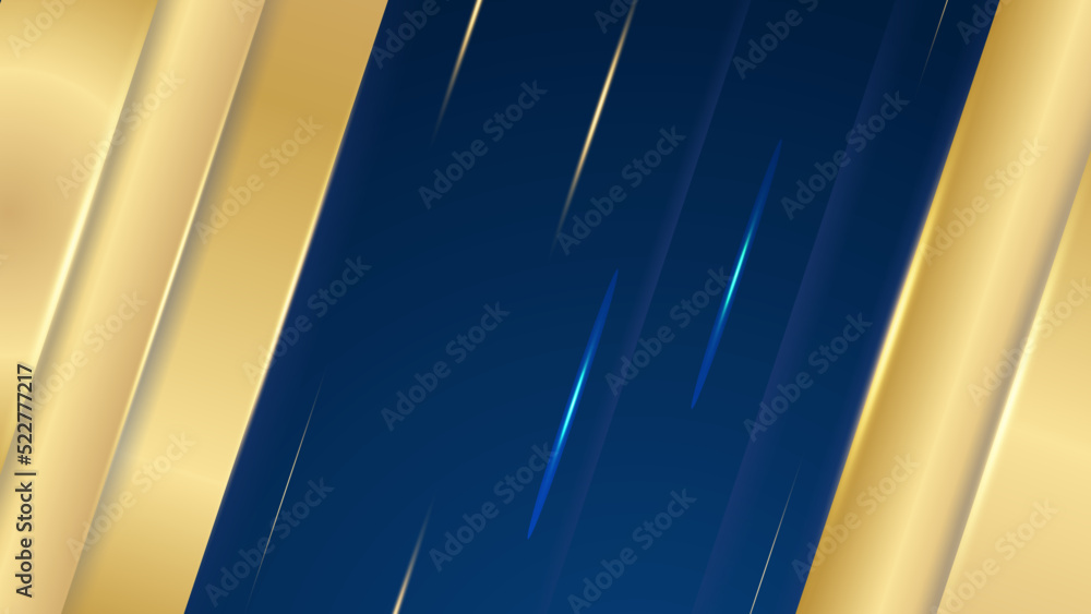 Obraz premium Blue and gold background