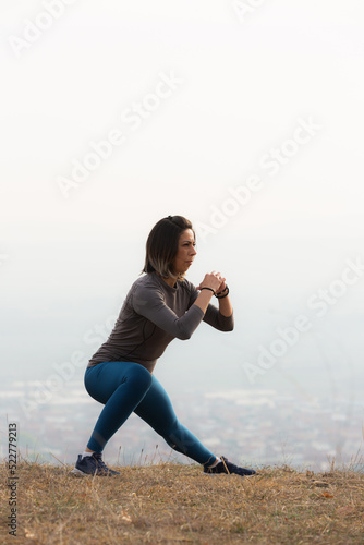 Fototapeta Naklejka Na Ścianę i Meble -  Stretching her legs