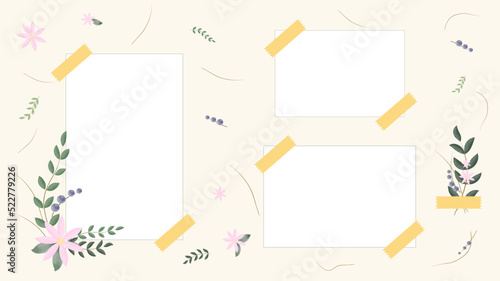Wedding album rustic beige