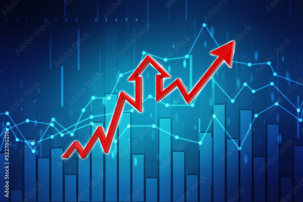 3d rendering business graph and documents. Stock market chart. Business graph background, Financial Background 3d rendering business graph and documents. Stock market chart. Business graph background, Financial Background