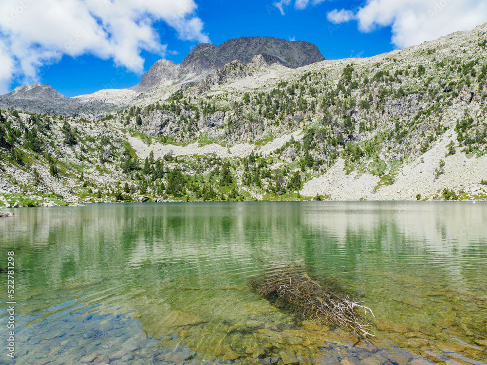 Batisielles Great lake in Benasque Valley, Spain