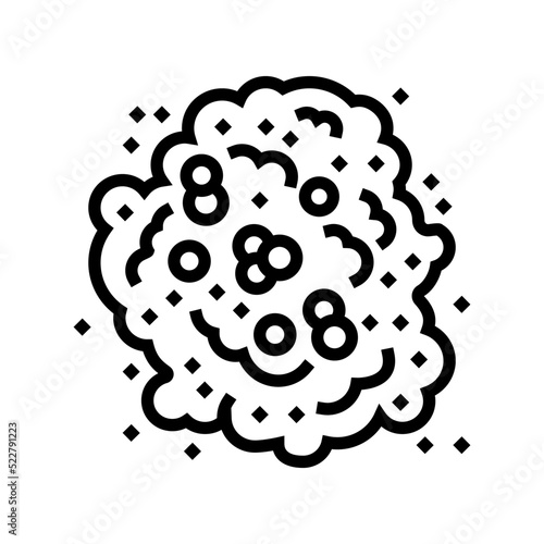 pepper explosion line icon vector. pepper explosion sign. isolated contour symbol black illustration