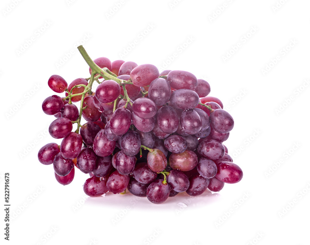 red grapes isolated on white background red grapes isolated on white background