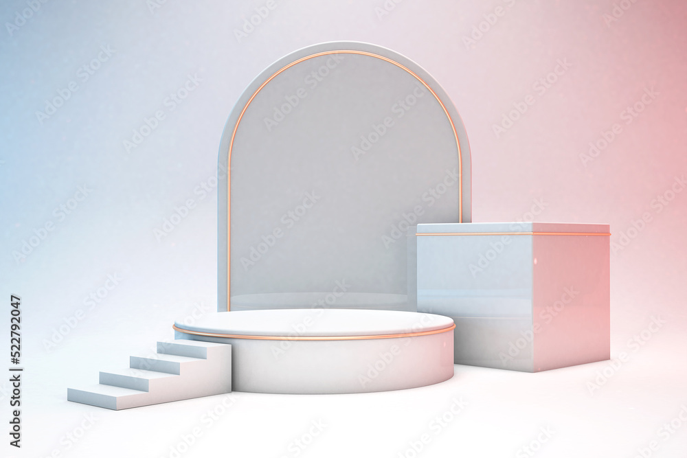 3d rendering luxury mock up podium for cosmetics product presentation, white podium on the white background abstract geometry 3d illustration and graphic resource 3d rendering luxury mock up podium for cosmetics product presentation, white podium on the white background abstract geometry 3d illustration and graphic resource