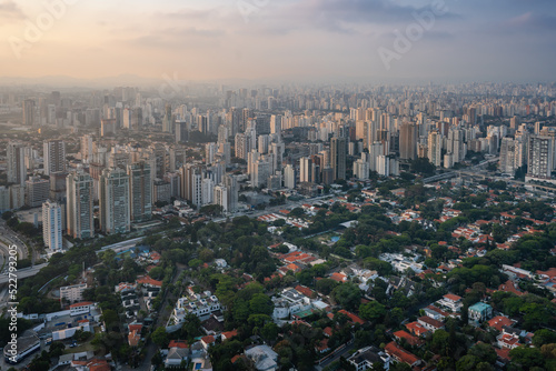 Aerial View of Brooklin Velho neighborhood - Sao Paulo, Brazil photo