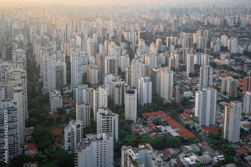 Aerial View of Campo Belo neighborhood - Sao Paulo  Brazil