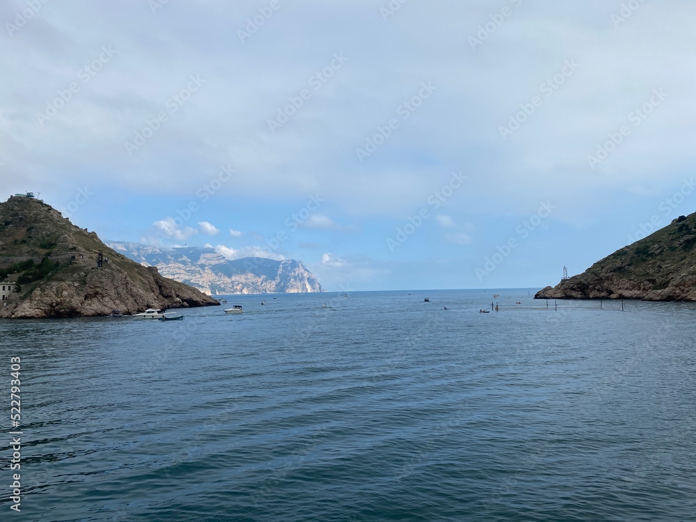 Seascape with a view of Balaclava. Crimea Seascape with a view of Balaclava. Crimea