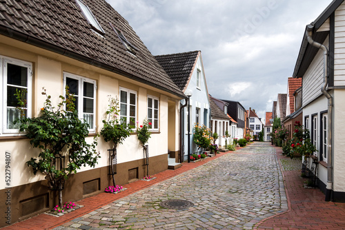 Altstadt Schleswig entzerrt Sommer photo