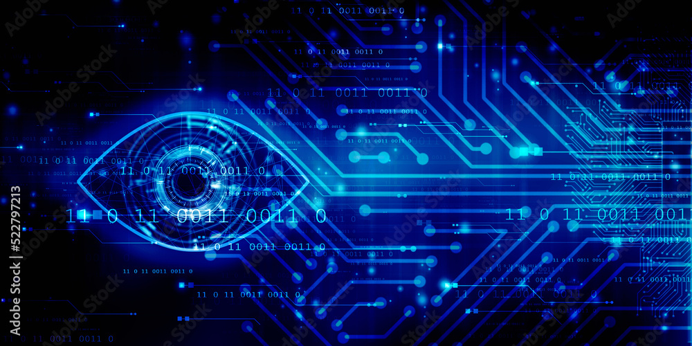 Digital composite of Eye scanning a futuristic interface
Digital composite of Eye scanning a futuristic interface